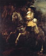 REMBRANDT Harmenszoon van Rijn Portrait of Frederik Rihel on Horseback oil painting on canvas